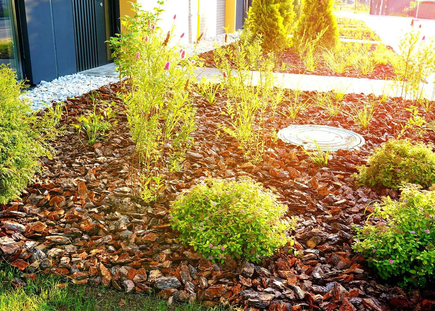 Mulch and pine straw installation — Coastal Lawn Care